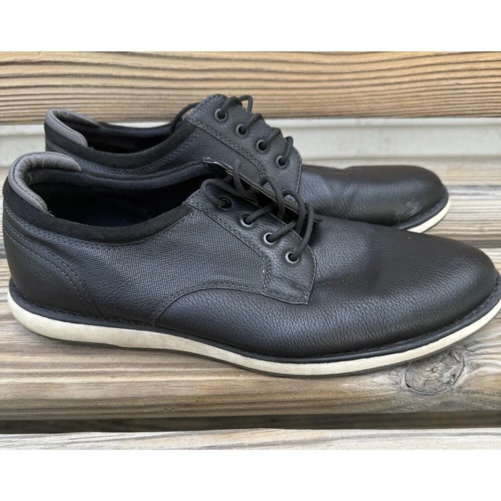 Aldo Men's Casual Oxford Shoes, Black, Size 10.5 Preloved